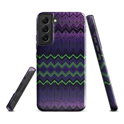 Halloween Chevron Purple & Green Edition Tough Case for Samsung