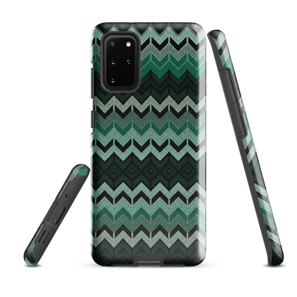 Green Chevron Tough Case for Samsung