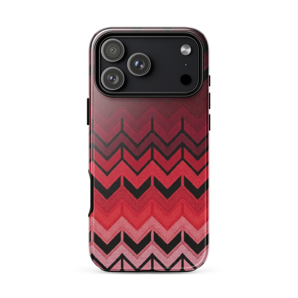Red Chevron Tough Case for iPhone®