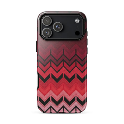 Red Chevron Tough Case for iPhone®