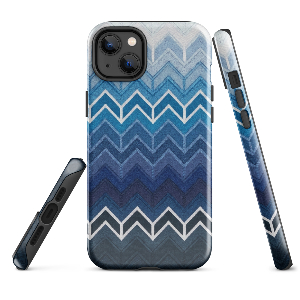 Blue Chevron Classic Tough Case for iPhone®