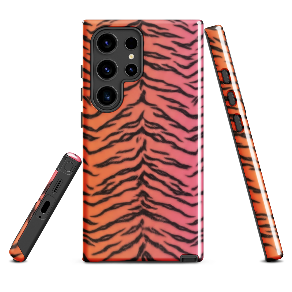 Sunset Tiger Print Tough Case for Samsung