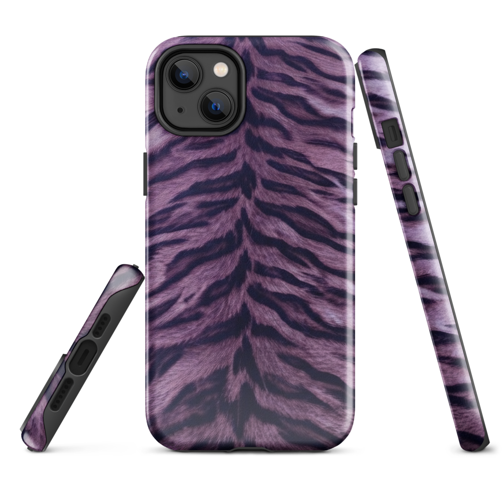 Purple Tiger Print Tough Case for iPhone®