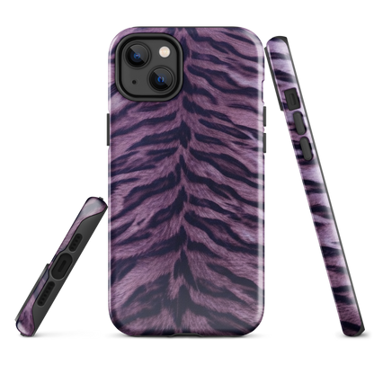 Purple Tiger Print Tough Case for iPhone®