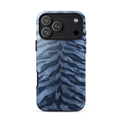 Blue Tiger Print Tough Case for iPhone®