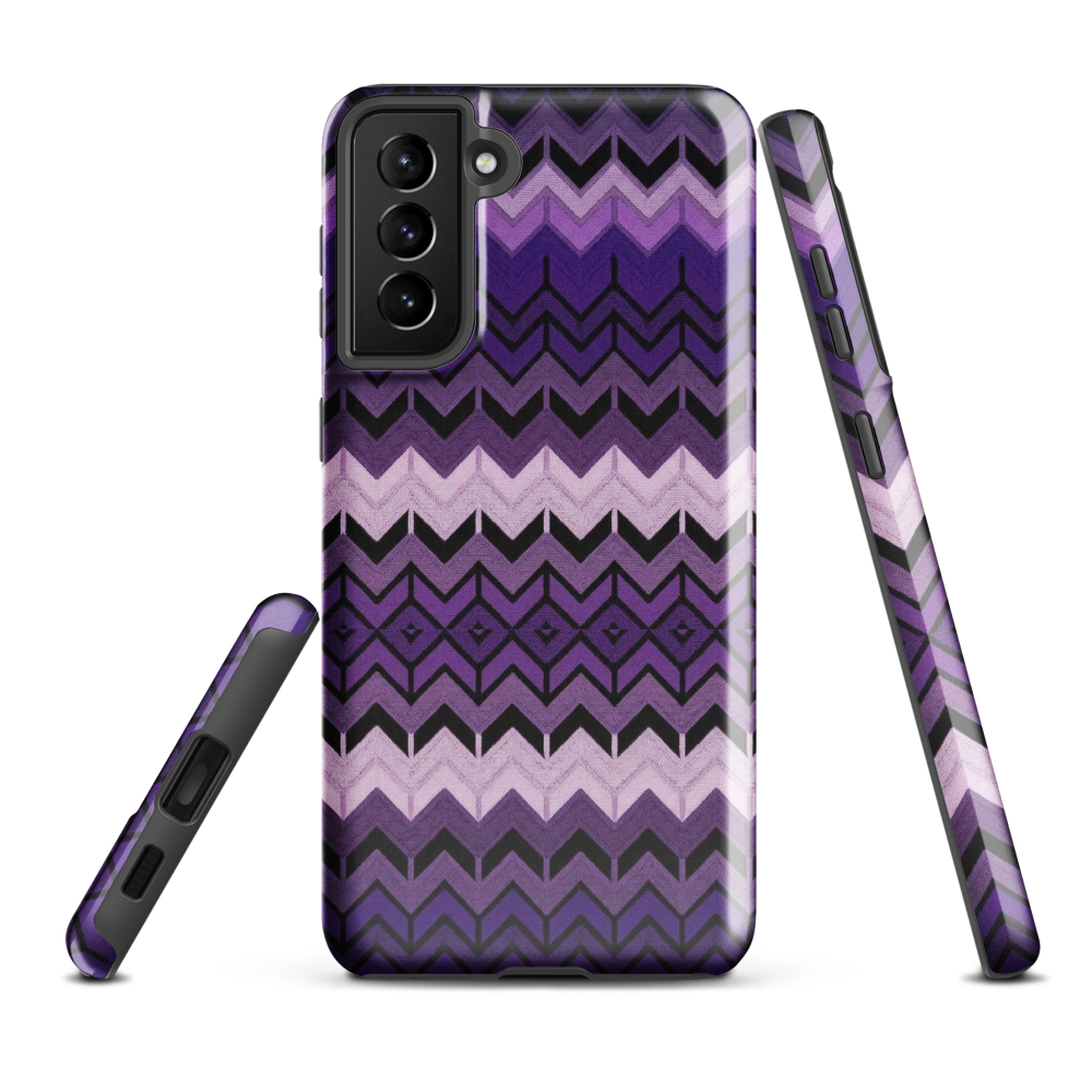Purple Chevron Tough Case for Samsung