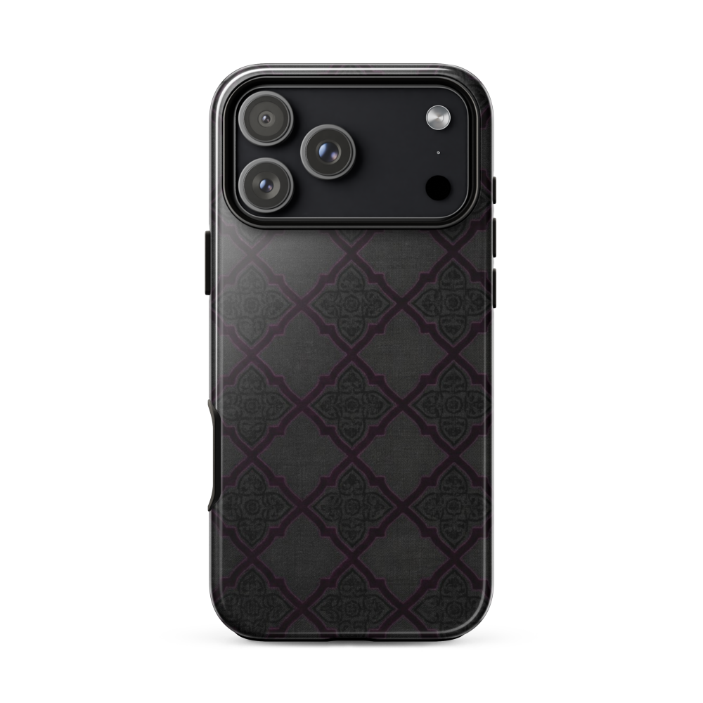 Black and Purple Whimsy Mall Goth Tough Case for iPhone®