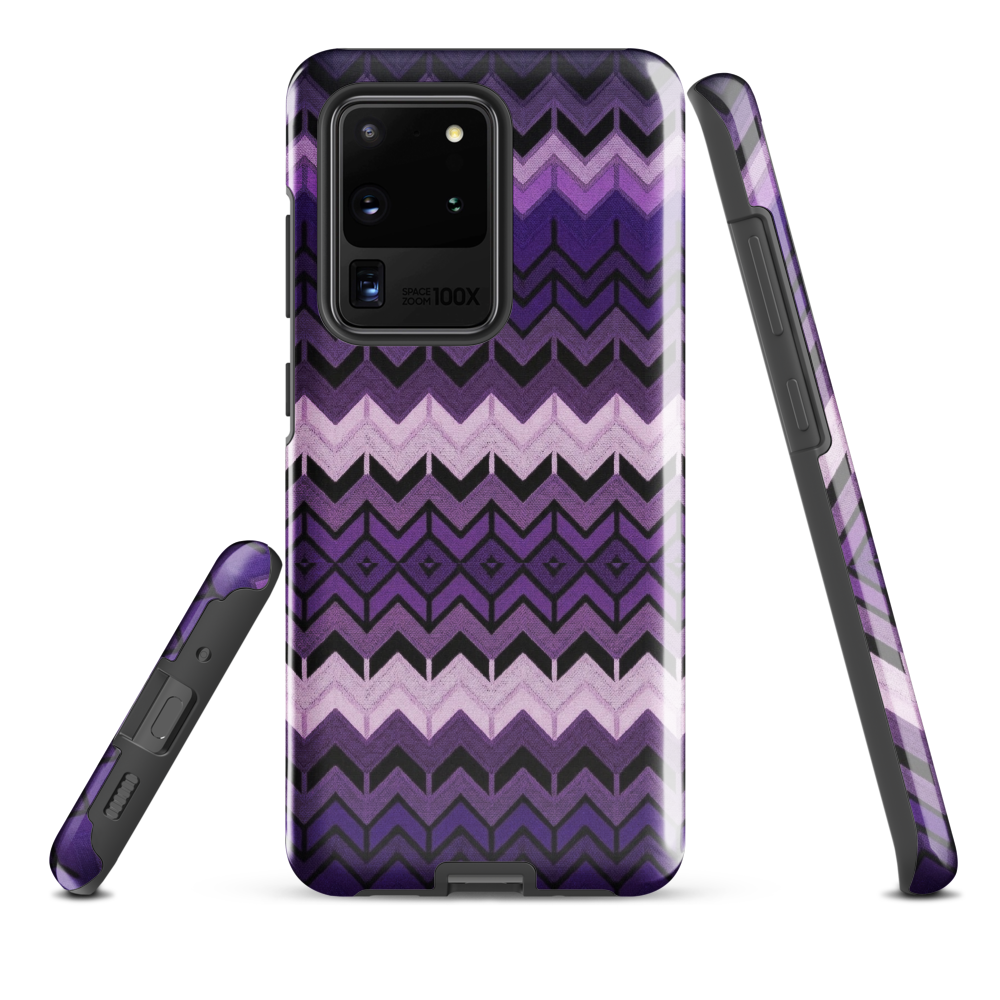 Purple Chevron Tough Case for Samsung