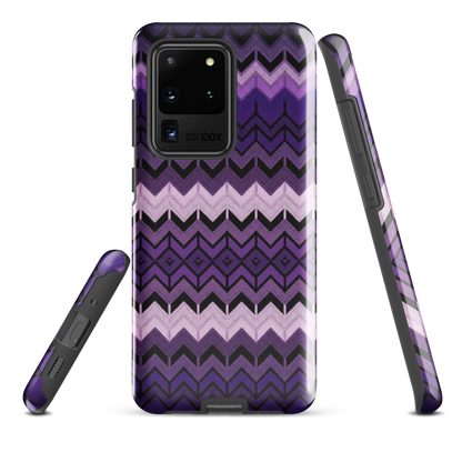 Purple Chevron Tough Case for Samsung