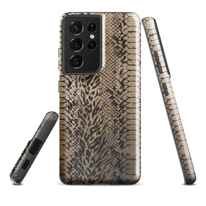 Neutral Snake Skin Tough Case for Samsung