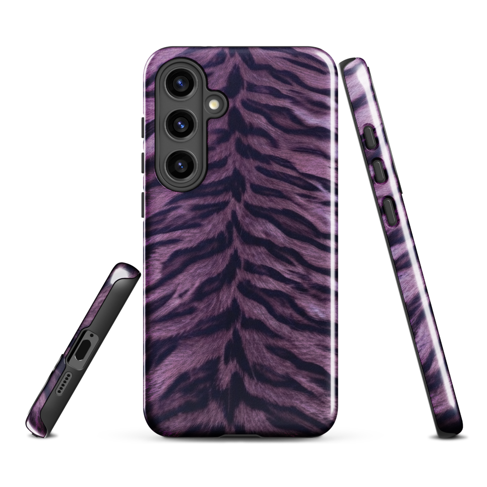 Purple Tiger Print Tough Case for Samsung
