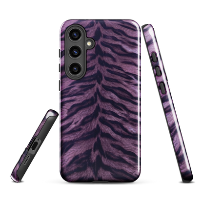 Purple Tiger Print Tough Case for Samsung
