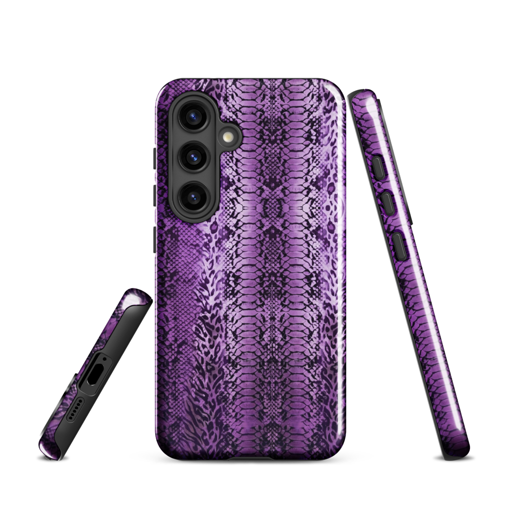 Purple Snake Skin Tough Case for Samsung