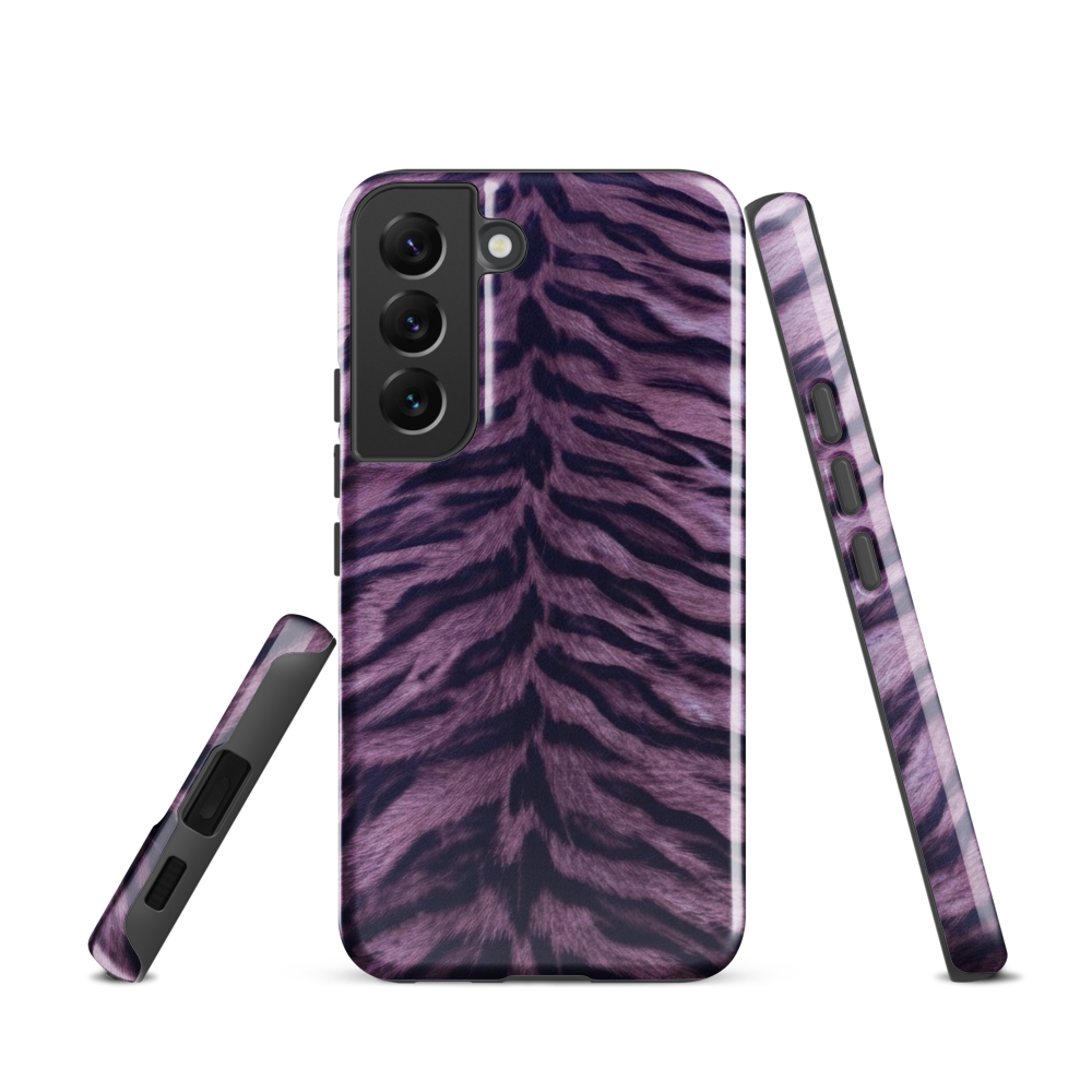 Purple Tiger Print Tough Case for Samsung