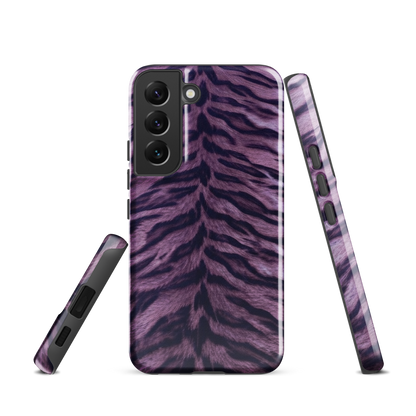 Purple Tiger Print Tough Case for Samsung