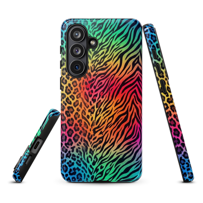 Rainbow Leopard & Zebra print Tough Case for Samsung