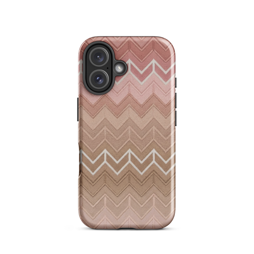 Pink & Muaves Chevron Pattern Tough Case for iPhone®