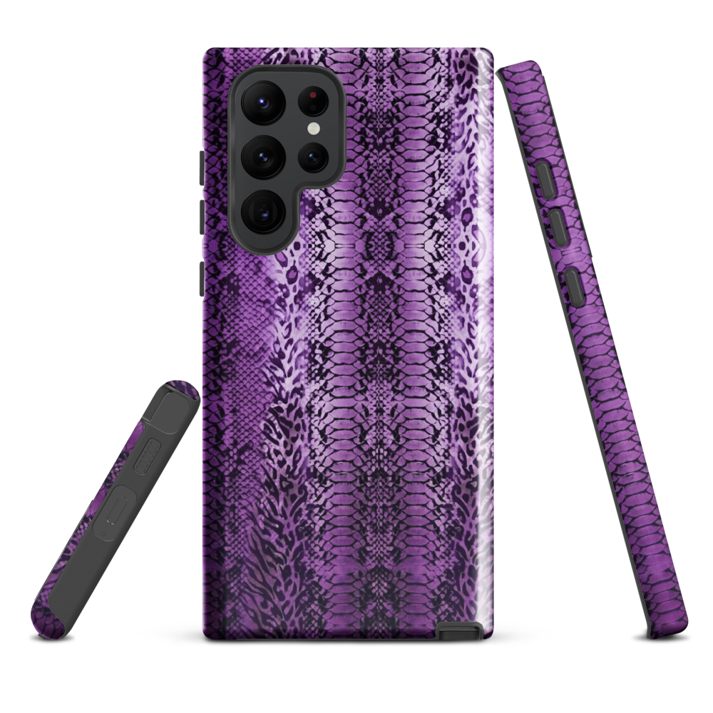 Purple Snake Skin Tough Case for Samsung