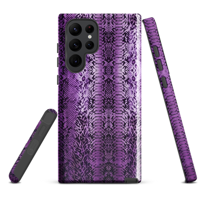Purple Snake Skin Tough Case for Samsung