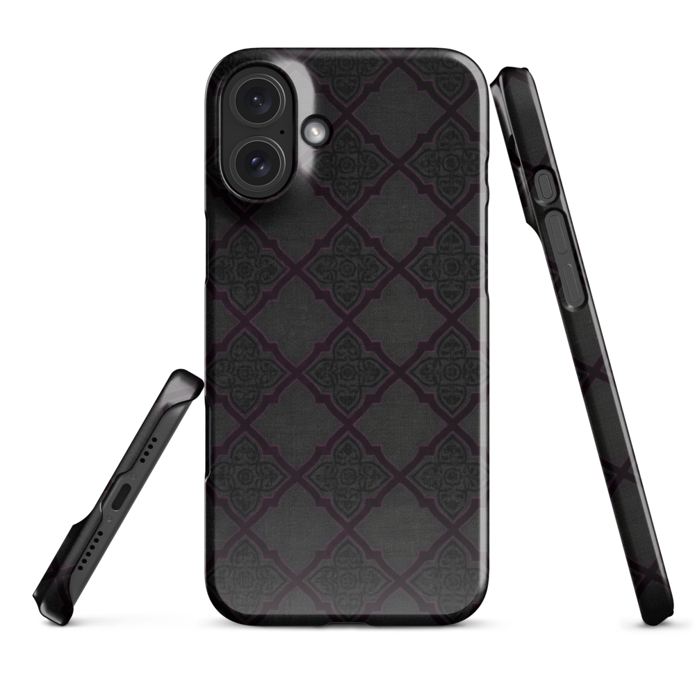 Black and Purple Whimsy Mall Goth Snap Case for iPhone