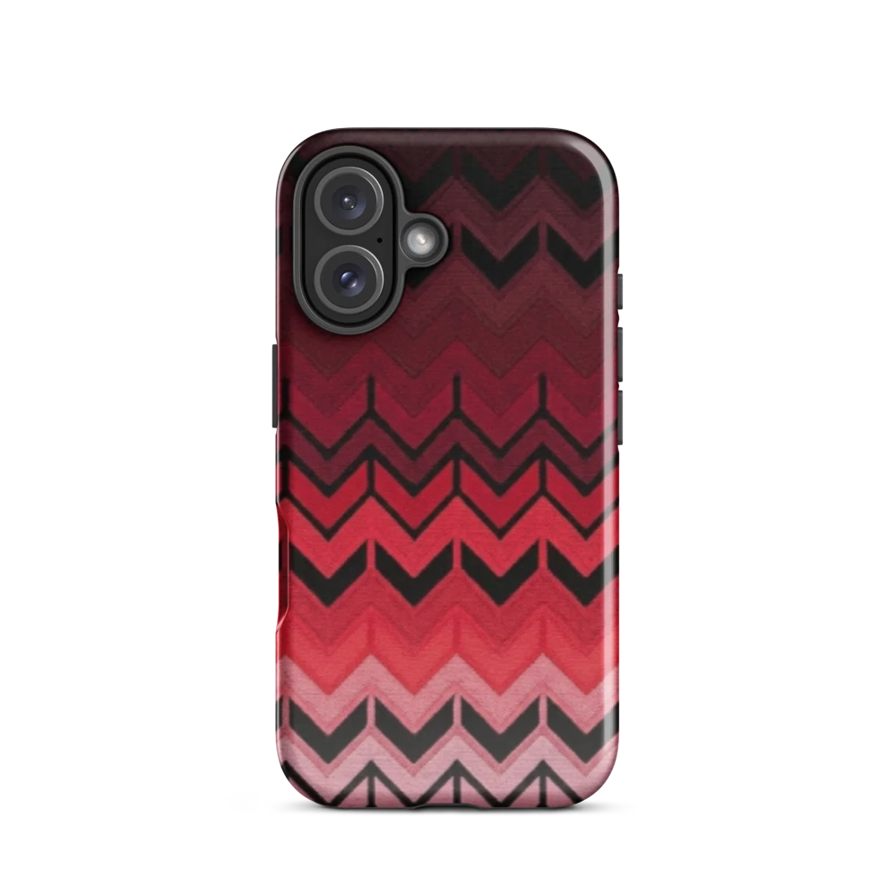 Red Chevron Tough Case for iPhone®