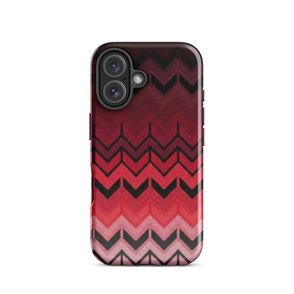 Red Chevron Tough Case for iPhone®