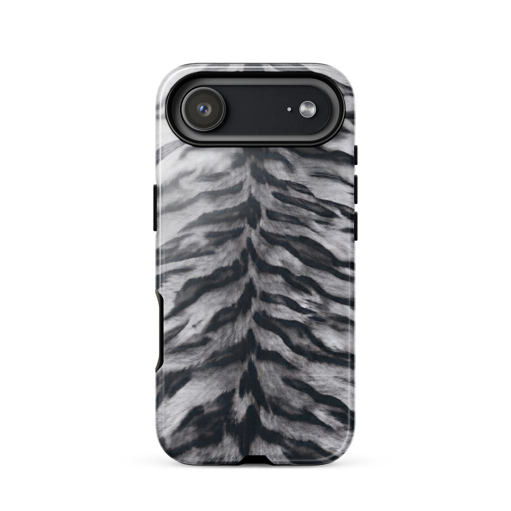Gray Tiger Print Tough Case for iPhone®