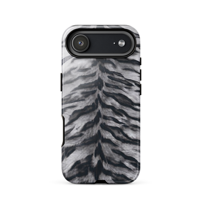 Gray Tiger Print Tough Case for iPhone®