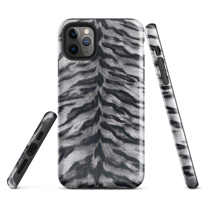 Gray Tiger Print Tough Case for iPhone®
