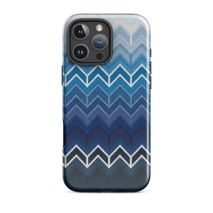 Blue Chevron Classic Tough Case for iPhone®