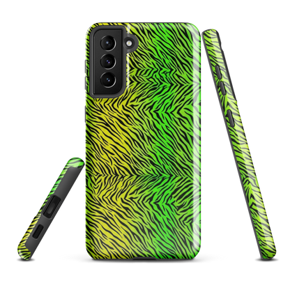 Green & Yellow  Zebra Print Tough Case for Samsung