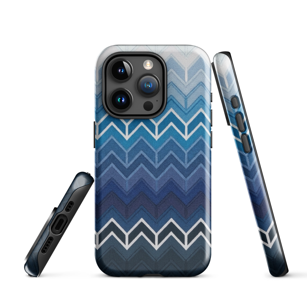 Blue Chevron Classic Tough Case for iPhone®