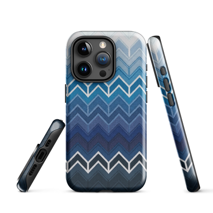 Blue Chevron Classic Tough Case for iPhone®