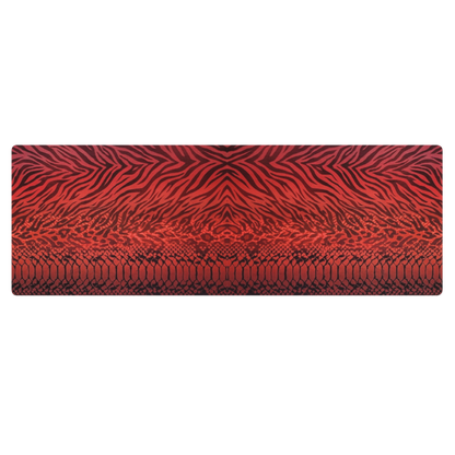 Red Leopard & Zebra Print Pilates Yoga Mat
