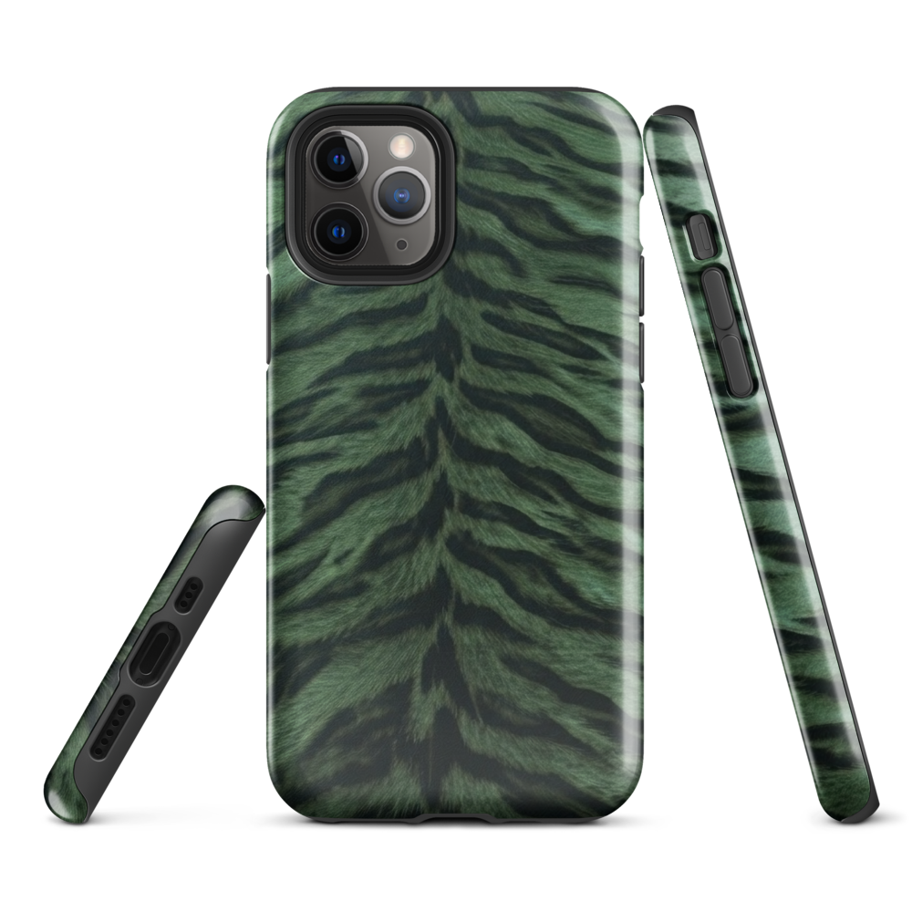 Green Tiger Print Tough Case for iPhone®