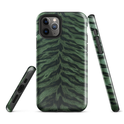 Green Tiger Print Tough Case for iPhone®