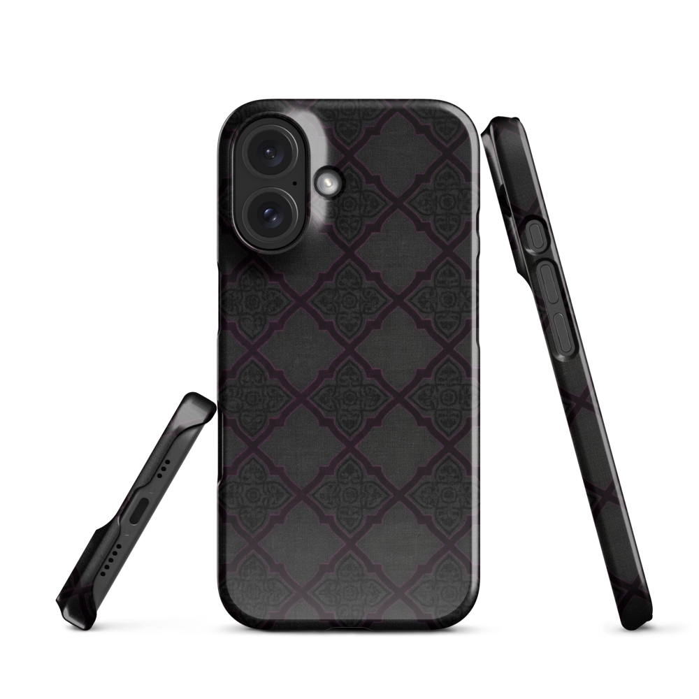 Black and Purple Whimsy Mall Goth Snap Case for iPhone