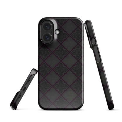 Black and Purple Whimsy Mall Goth Snap Case for iPhone