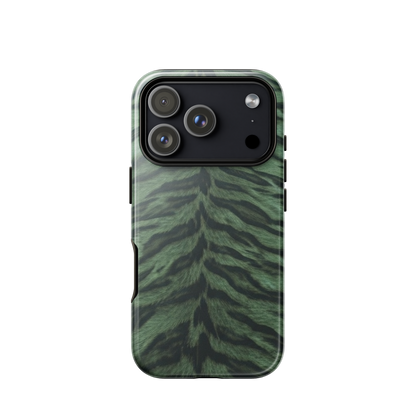 Green Tiger Print Tough Case for iPhone®