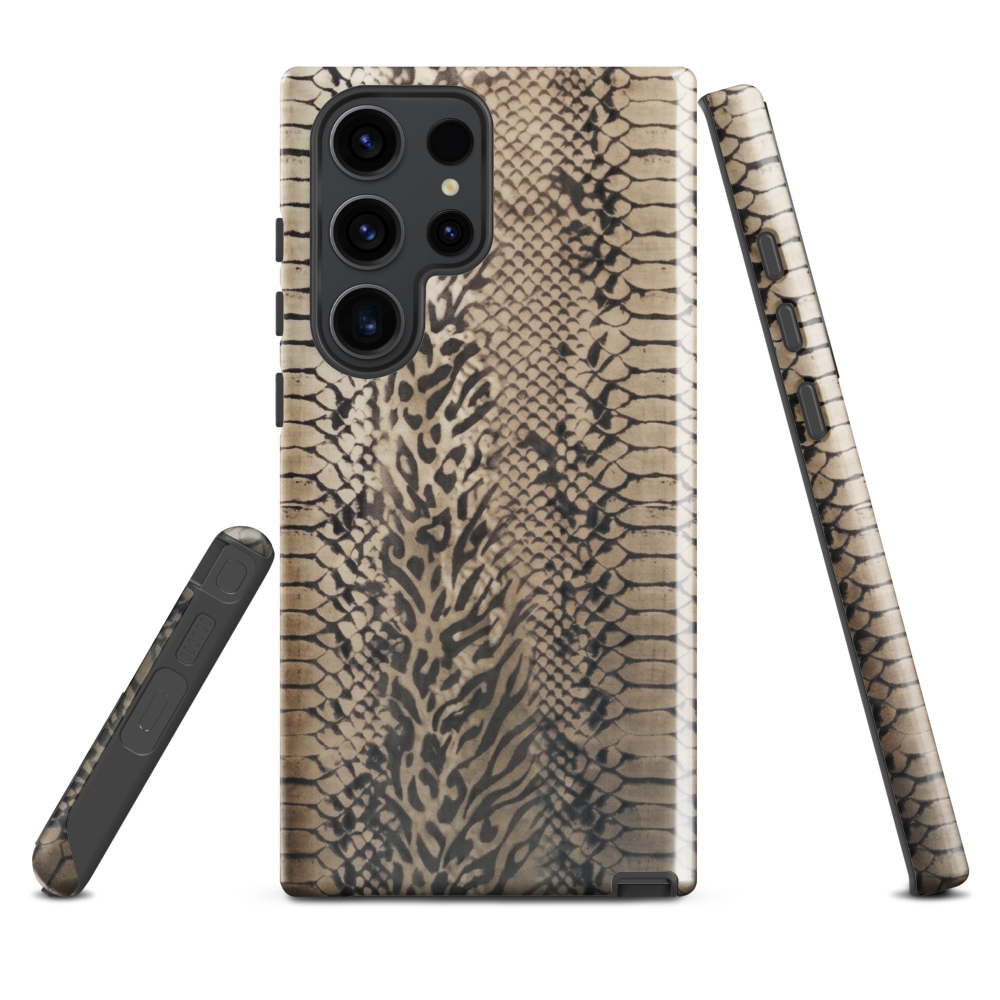 Neutral Snake Skin Tough Case for Samsung