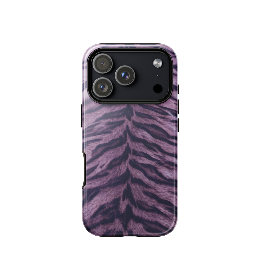 Purple Tiger Print Tough Case for iPhone®