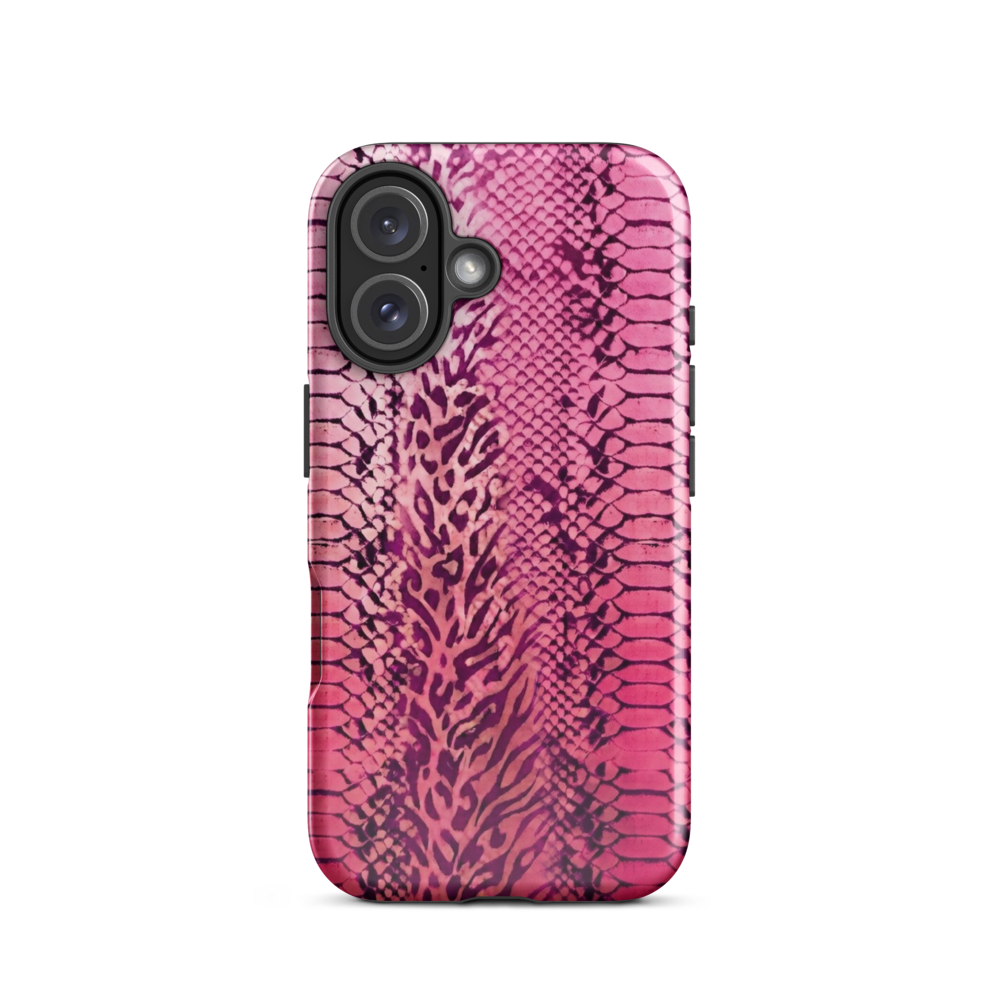 Pink Leopard Print and Snake Skin Tough Case for iPhone®