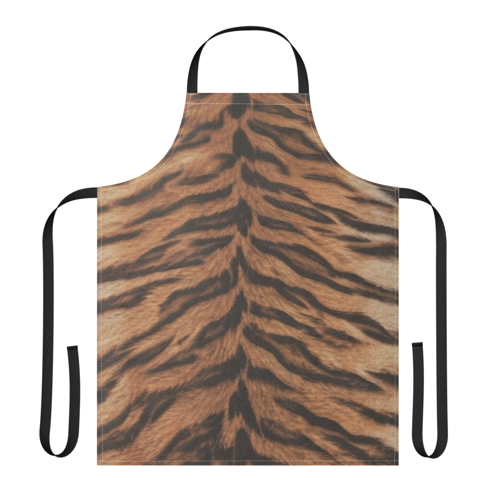 Tiger Print Strap Apron