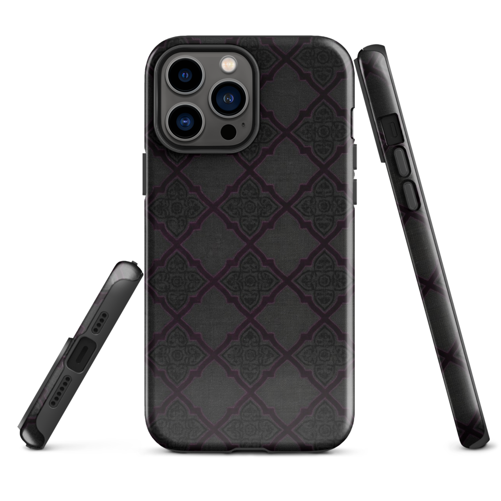 Black and Purple Whimsy Mall Goth Tough Case for iPhone®