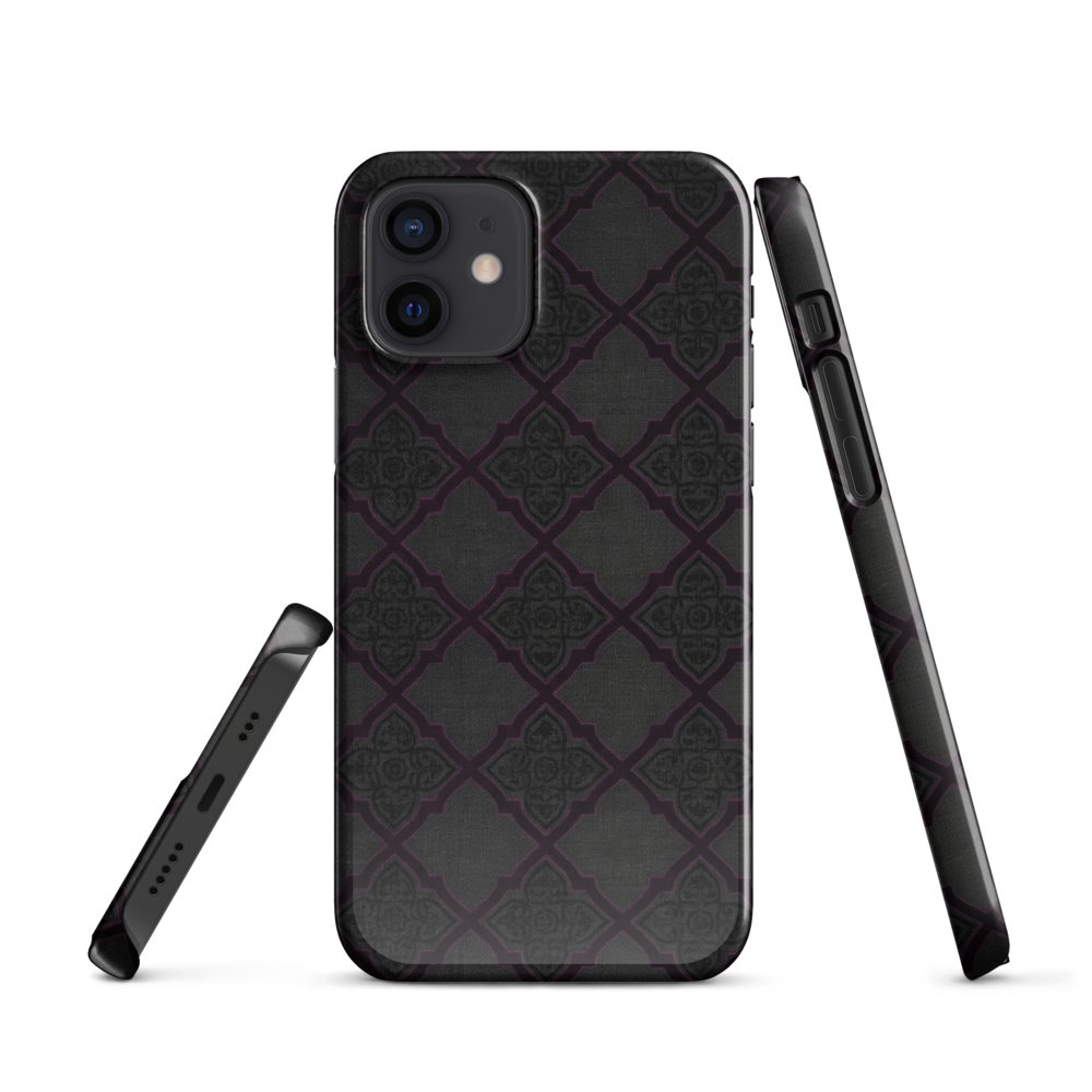 Black and Purple Whimsy Mall Goth Snap Case for iPhone