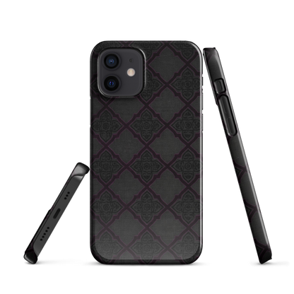Black and Purple Whimsy Mall Goth Snap Case for iPhone