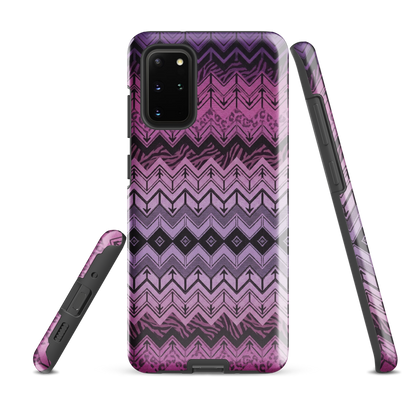 Purple Chevron Zebra & Leopard Print Tough Case for Samsung