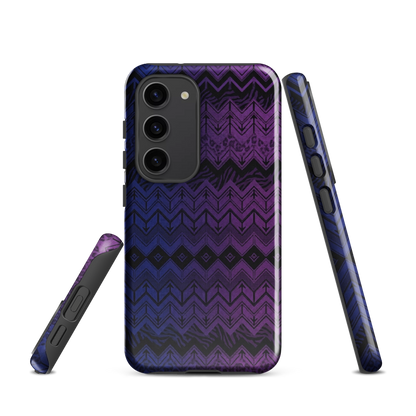Purple & Blue Chevron Classic Tough Case for Samsung