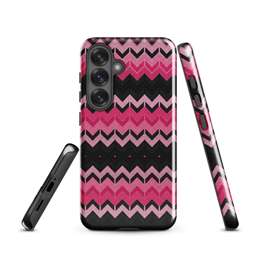 Pink Chevron Print Tough Case for Samsung