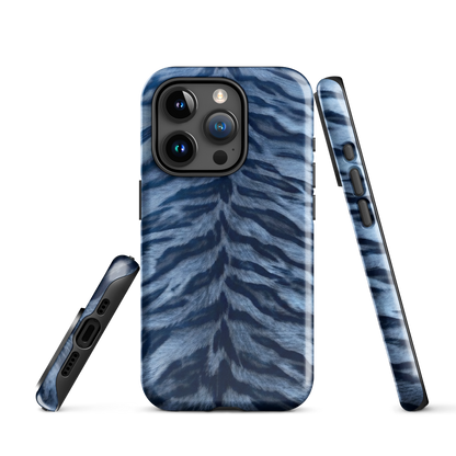 Blue Tiger Print Tough Case for iPhone®